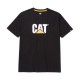 CAT Μπλουζάκι κοντομάνικο μαύρο tm logo L 1510305-016