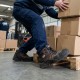 Μποτάκι Εργασίας Priamus High Non-metal No45 S3 SRC 0% Καφέ-Μαύρο