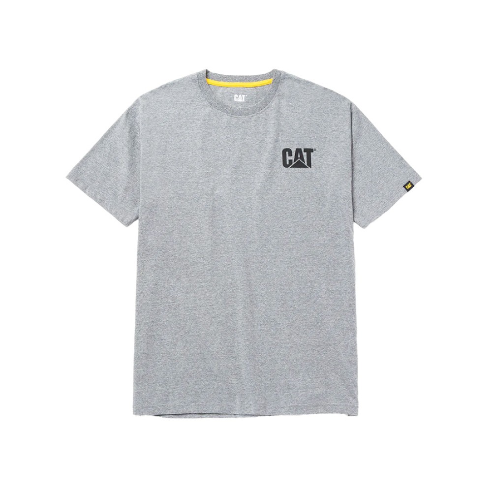 CAT Μπλουζάκι κοντομάνικο γκρι trademark tee M W05324-004