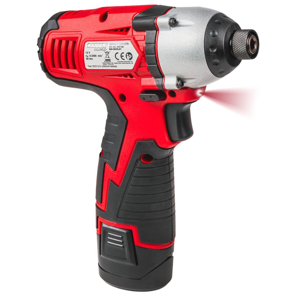 RAIDER Σετ Δραπανοκατσάβιδο & Παλμικό κατσαβίδι 12V 2х1.5Ah RD-CDIDL01 030158
