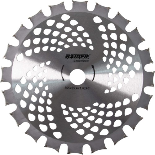 RAIDER Δίσκος θαμνοκοπτικού 255mm 40 δοντιών TCT 25.4 mm 110343