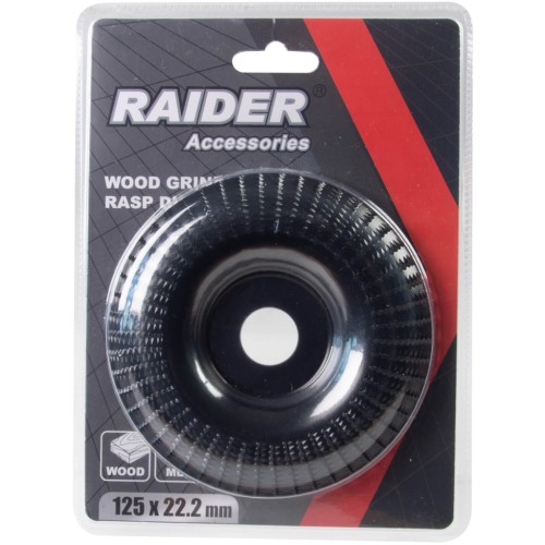 RAIDER Δίσκος λείανσης ξύλου κυρτός 125x22.2mm 140144