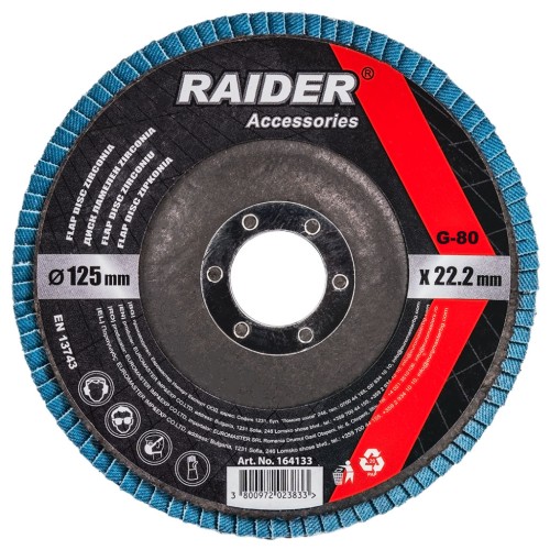 RAIDER Δίσκος φυλλαράκι Φ125 G80 164133