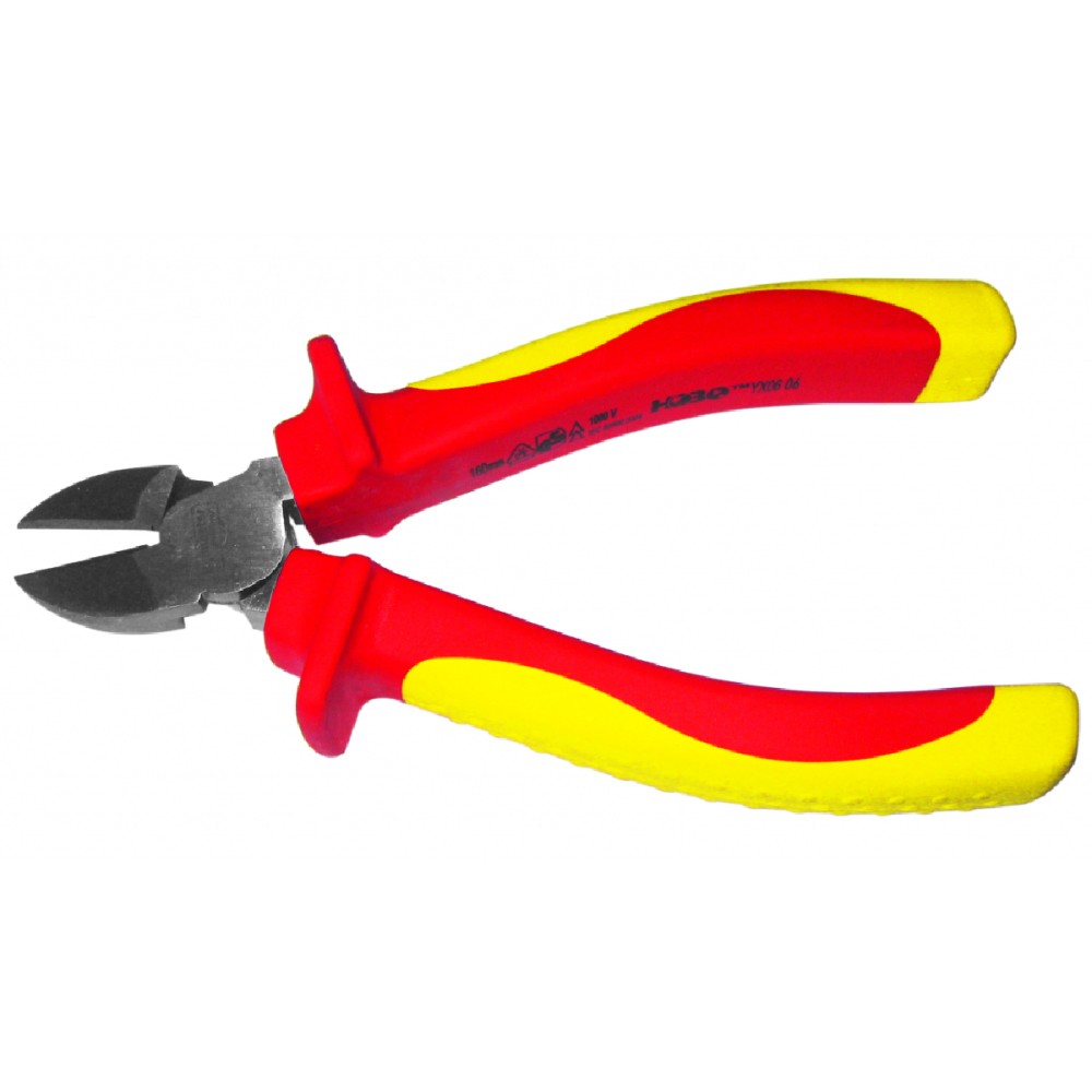 TOP MASTER Πλαγιοκόφτης ηλεκτρολόγου  Cr-V μόνωση 1000V 160 MM 210406