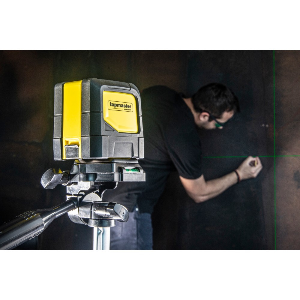 TOP MASTER Αλφάδι Laser σταυρός 15Μ 279905