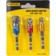 TOP MASTER Αντάπτορες hex για καρυδάκια 1/4", 3/8", 1/2" σετ 3τεμ. 330312