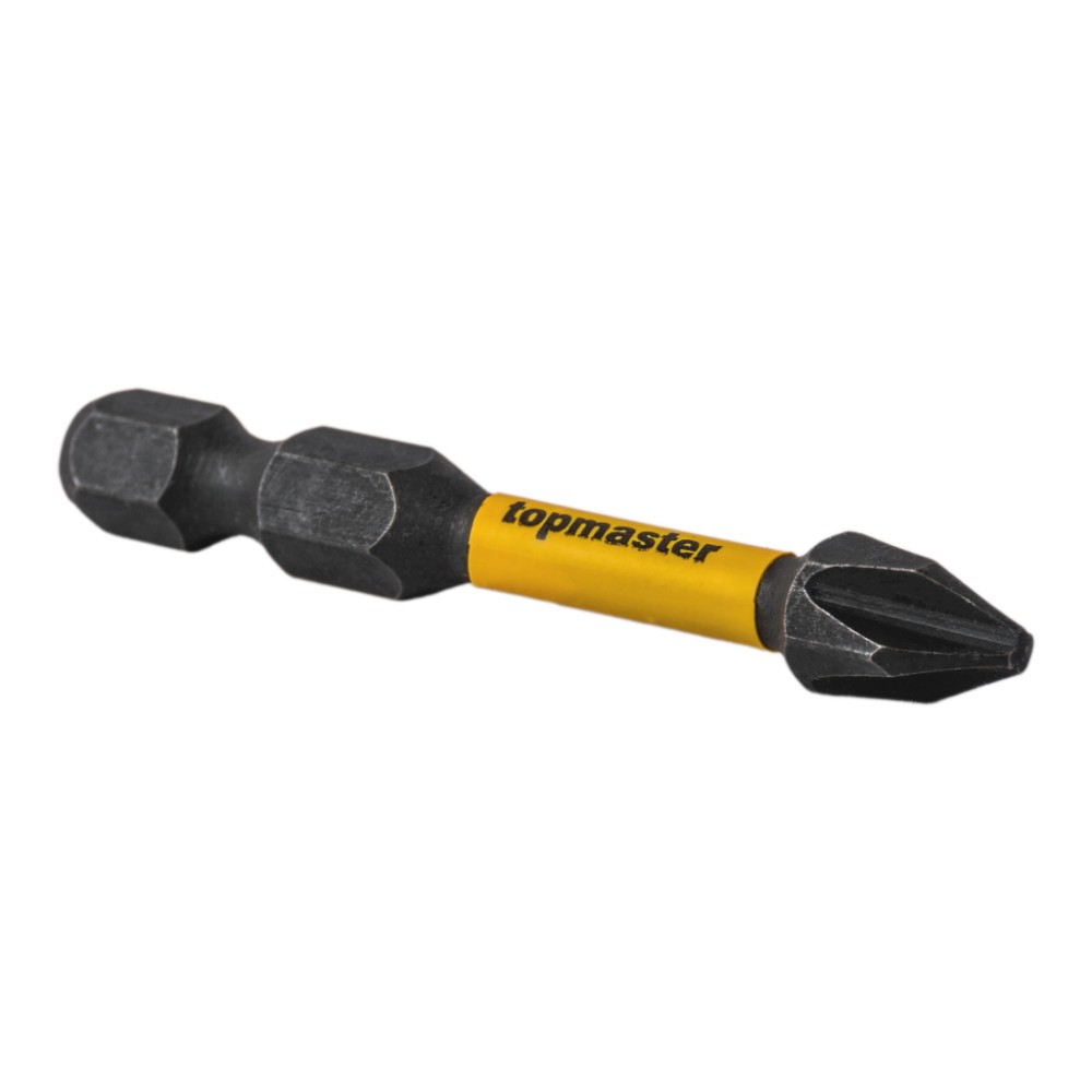 TOP MASTER Μύτη κατσαβιδιού Impact σταυρός με μέγεθος PH2 50mm συσκευασία 2τεμ. 338731