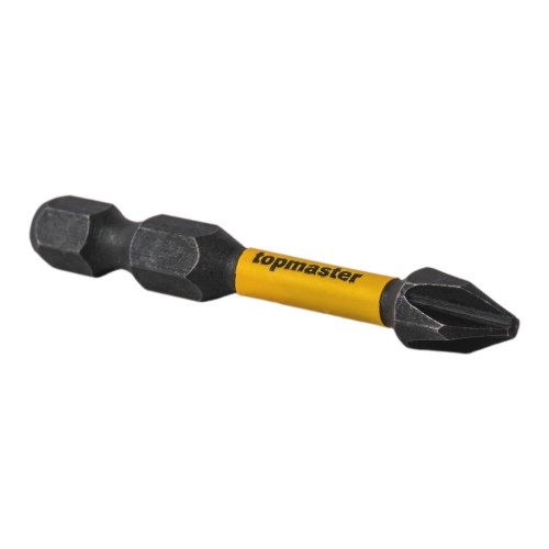 TOP MASTER Μύτη κατσαβιδιού Impact σταυρός με μέγεθος PH2 50mm συσκευασία 2τεμ. 338731