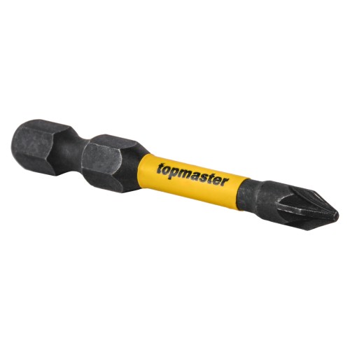 TOP MASTER Μύτη κατσαβιδιού Impact σταυρός με μέγεθος PZ1 50mm συσκευασία 2τεμ. 338733