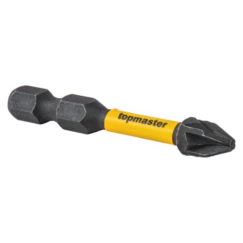 TOP MASTER Μύτη κατσαβιδιού Impact σταυρός με μέγεθος PZ2 50mm συσκευασία 2τεμ. 338734