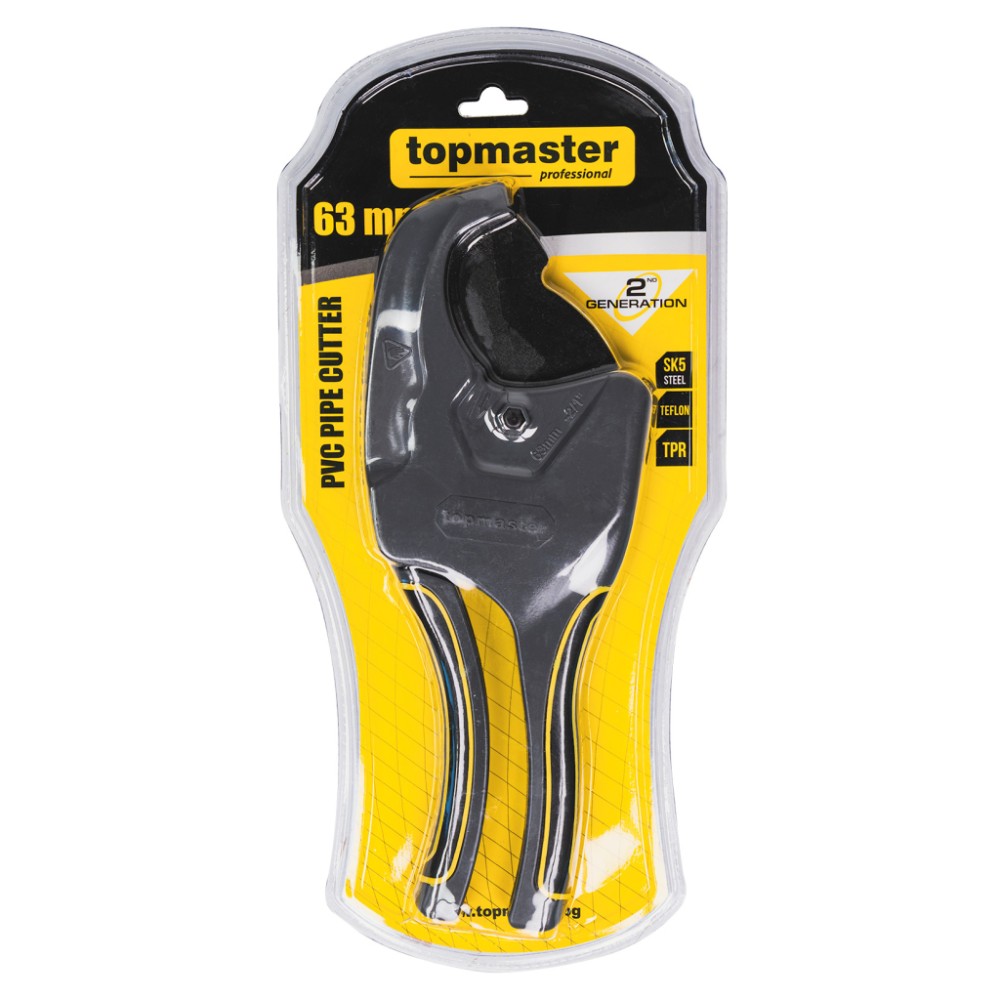 TOP MASTER Κόφτης σωλήνων PVC-PP 63mm 371005
