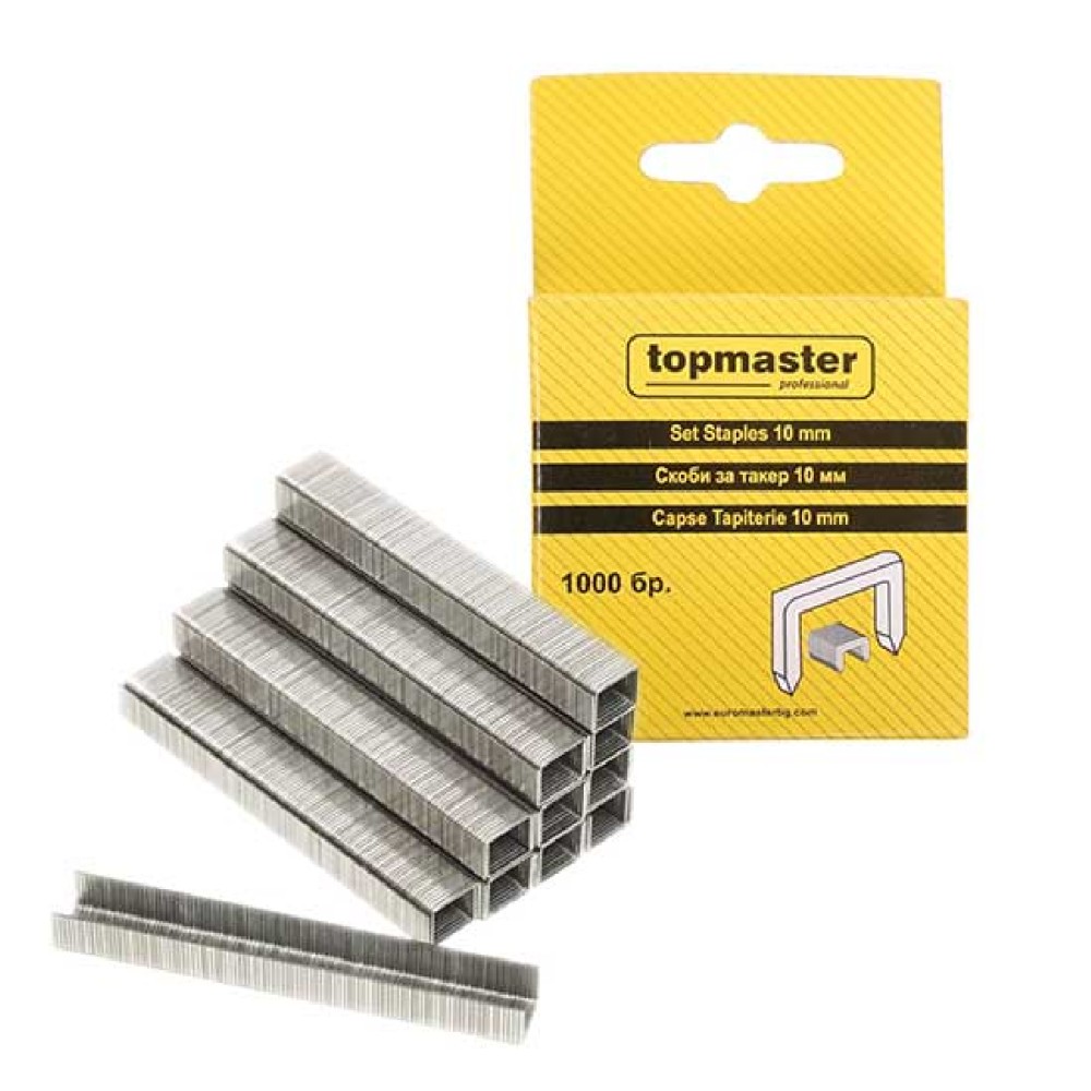 TOP MASTER Καρφωτικά δίχαλα(σειρά 50)1000τεμ 10ΜΜ 511321