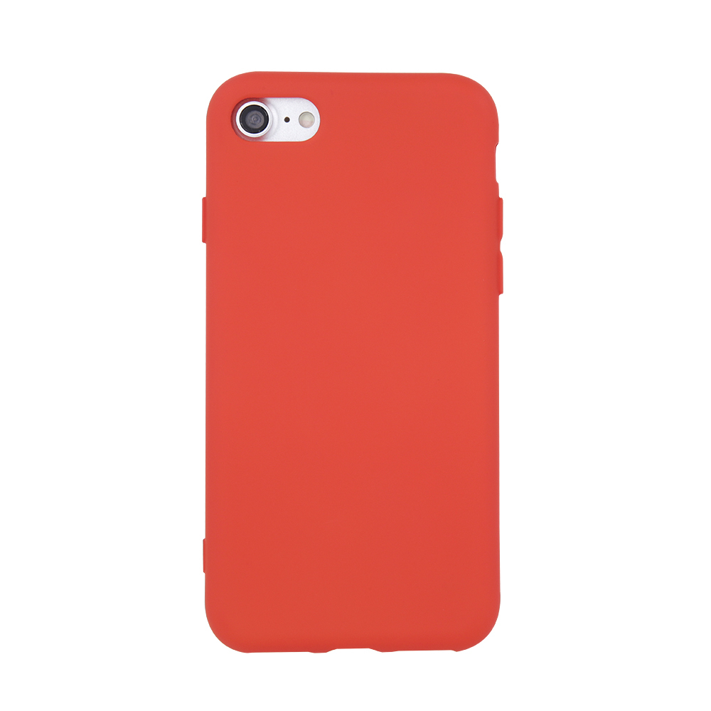 Θήκη TPU Σιλικόνης με Υφασμάτινη Επένδυση για iPhone 7 Plus / 8 Plus - Kόκκινο