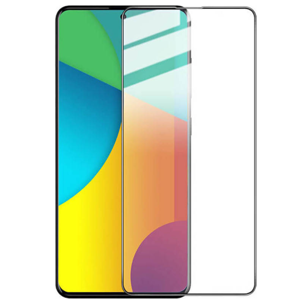 Full Glue Tempered Glass για Galaxy A71 - Μαύρο Πλαίσιο