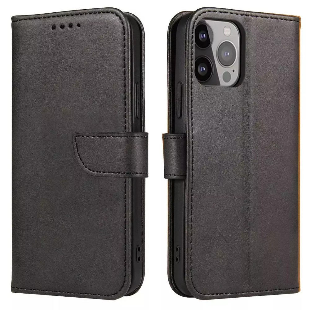 Θήκη Book Style Luxe με Λουράκι για Xiaomi 14 - Μαύρο