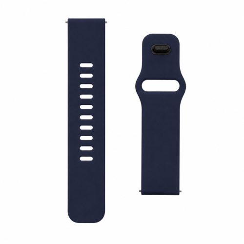 Universal Λουράκι TPU Σιλικόνης για Ρολόι Smartwatch 22mm - Σκούρο Μπλε