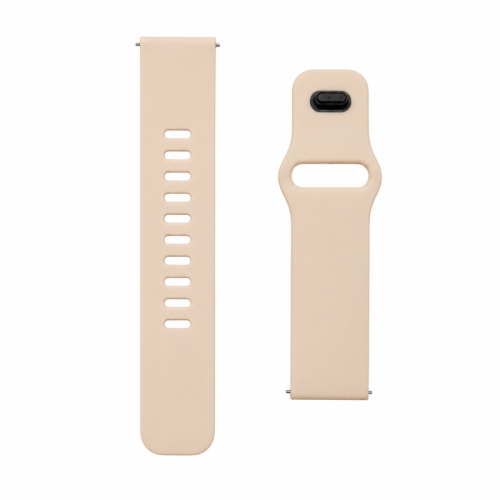 Universal Λουράκι TPU Σιλικόνης για Ρολόι Smartwatch 22mm - Ροζ