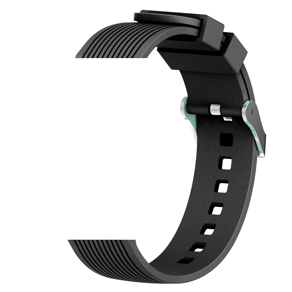Devia Universal Λουράκι TPU Σιλικόνης για Ρολόι Smartwatch 20mm - Μαύρο