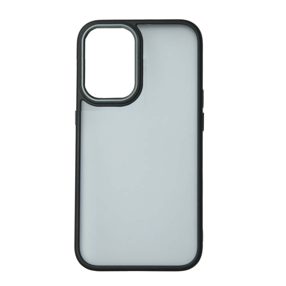 Σκληρή Θήκη Satin Matt για Xiaomi Redmi Note 13 Pro 4G / Poco M6 Pro - Μαύρο Πλαίσιο