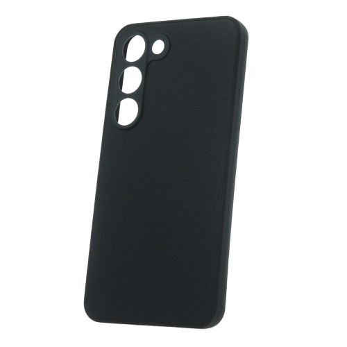 Θήκη TPU Σιλικόνης Litchi Texture για Samsung Galaxy S23 - Μαύρο