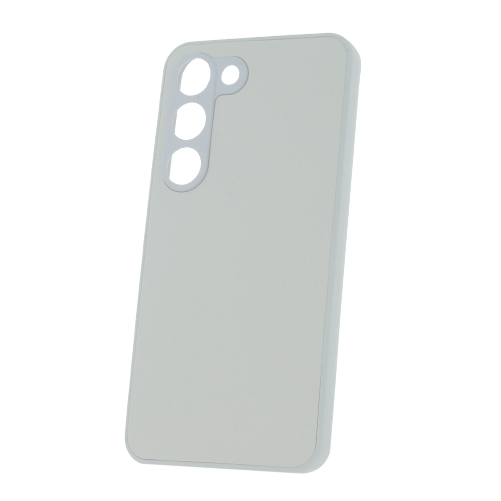 Θήκη TPU Σιλικόνης Litchi Texture για Samsung Galaxy S23 - Λευκό