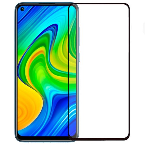 Tempered Glass / Τζαμάκι Προστασίας FULL GLUE για Xiaomi Redmi Note 9T - Μαύρο Πλαίσιο