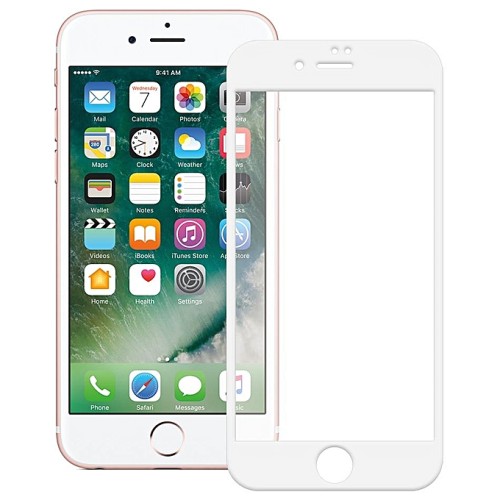 5D Full Glue Tempered Glass για iPhone 6 / 6s / 7 / 8 - Λευκό Πλαίσιο