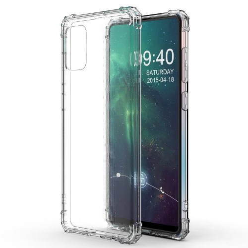 Θήκη TPU Σιλικόνης με Ενισχυμένες Γωνίες για Samsung Galaxy A21s - Διάφανη