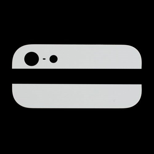 Πάνω και Κάτω Γυάλινα Καλύμματα για iPhone 5 - Λευκό