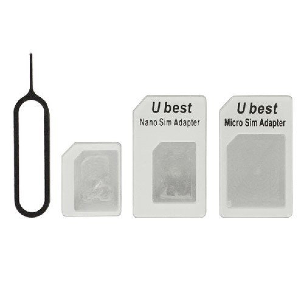 Αντάπτορας Sim 3 σε 1 Nano και Micro Sim - Λευκό