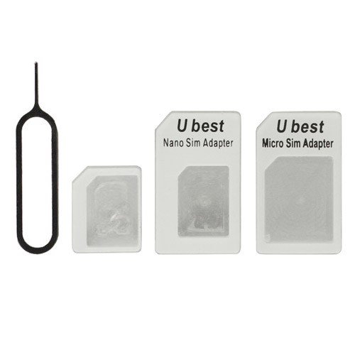 Αντάπτορας Sim 3 σε 1 Nano και Micro Sim - Λευκό