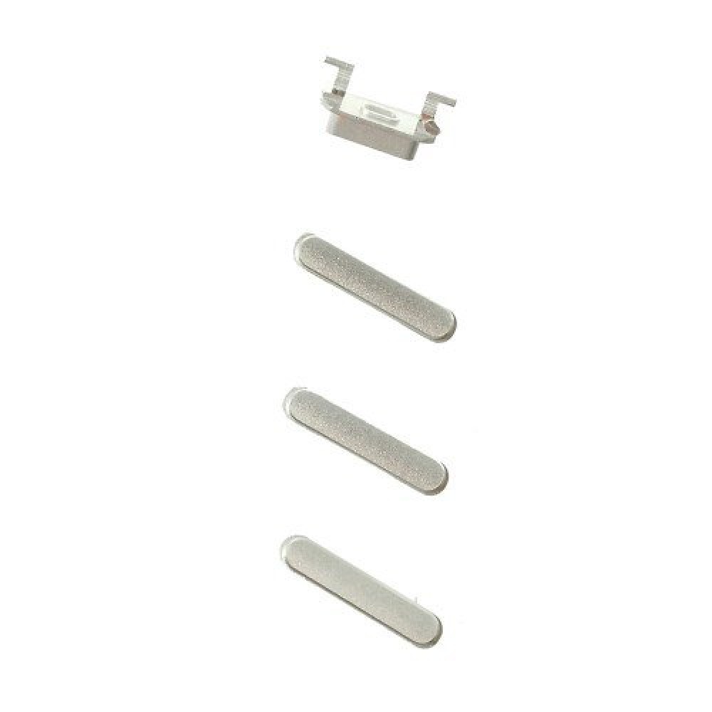 Σετ Εξωτερικά Πλαϊνά Πλήκτρα (Power  Volume  Mute Switch) για iPhone 6 - Ασημί