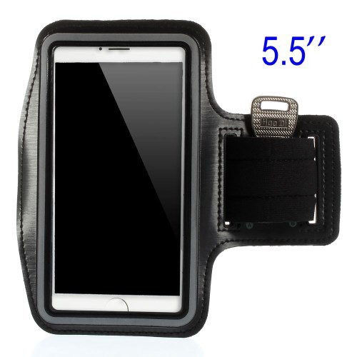 Θήκη Κινητού για Τρέξιμο 5.5 Ίντσες (15.12 x 8 cm) - ArmBand Μαύρη