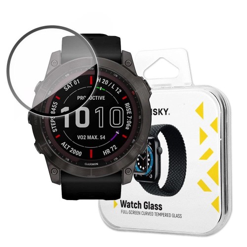 Wozinsky Hybrid Tempered Glass - Τζαμάκι Προστασίας για Garmin Fenix 7X - Μαύρο