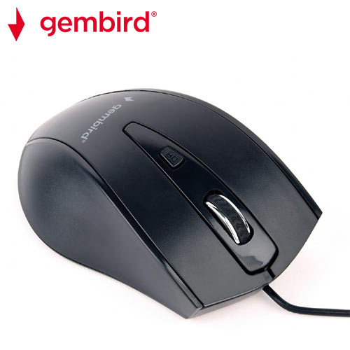 Gembird Οπτικό Ποντίκι - Μαύρο MUS-4B-02