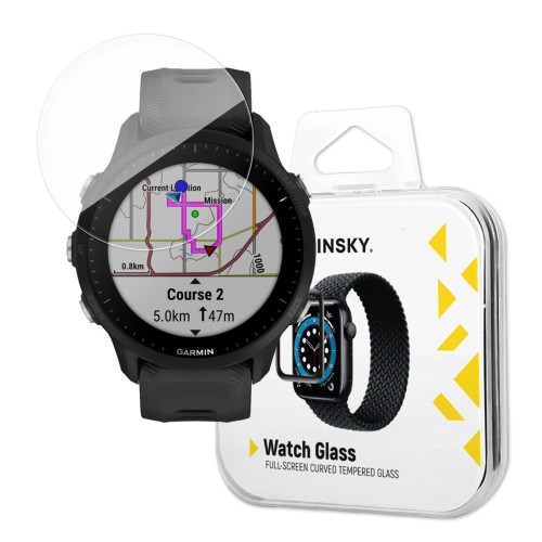 Wozinsky Hybrid Tempered Glass - Τζαμάκι Προστασίας για GM Forerunner 955 - Μαύρο