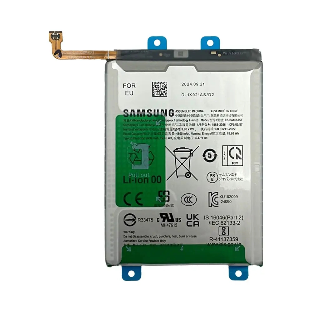Γνήσια Μπαταρία για Samsung Galaxy A16 4G A165 / A16 5G A166 /  A17 4G A175 / A17 5G A176 / A26 5G A266 EB-BA166ASE