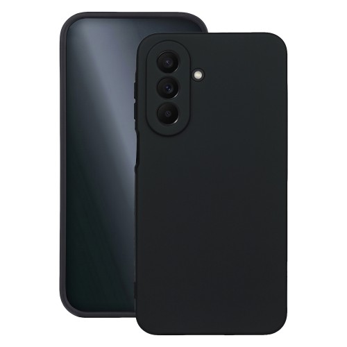 Θήκη TPU Σιλικόνης με Υφασμάτινη Επένδυση για Samsung Galaxy A27 - Μαύρο