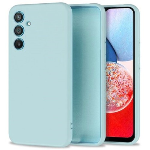Θήκη TPU Σιλικόνης με Υφασμάτινη Επένδυση για Samsung Galaxy A35 - Γαλάζιο
