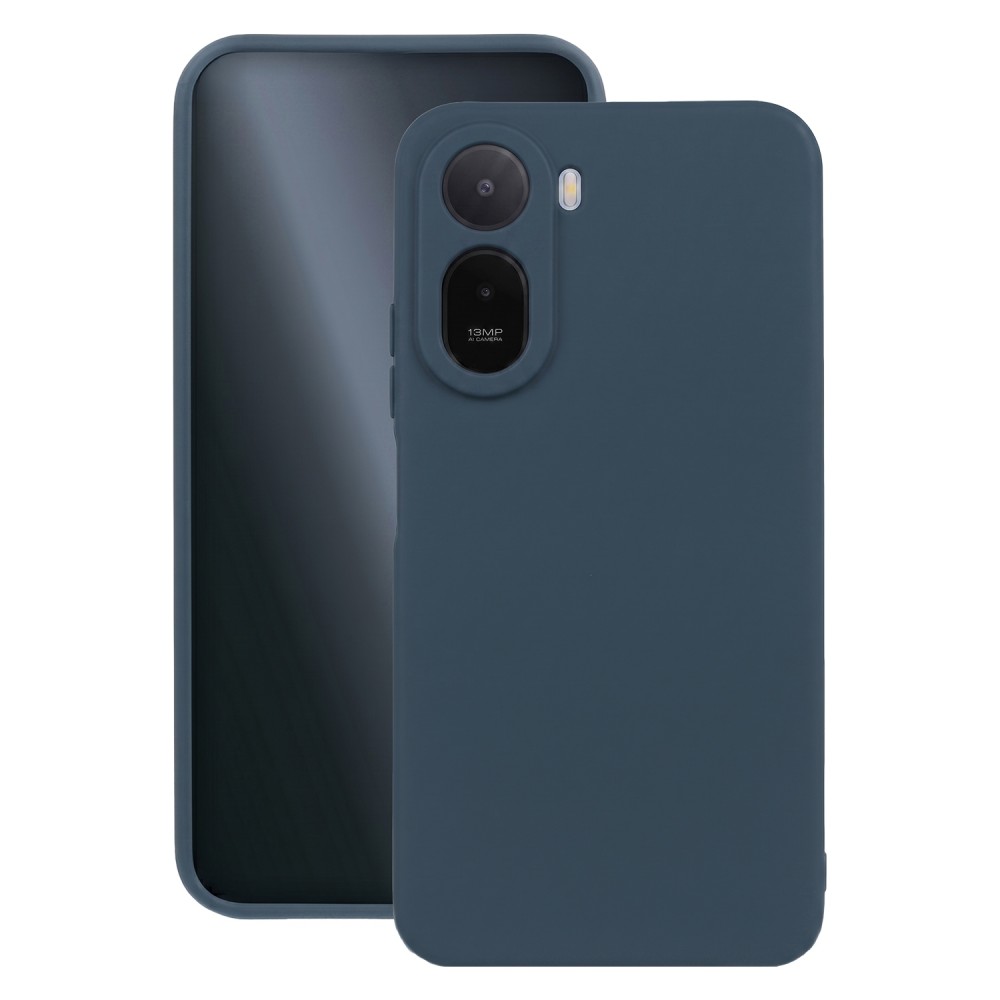 Θήκη TPU Σιλικόνης με Υφασμάτινη Επένδυση για Xiaomi Redmi A7 Pro 4G / 5G - Σκούρο Μπλε