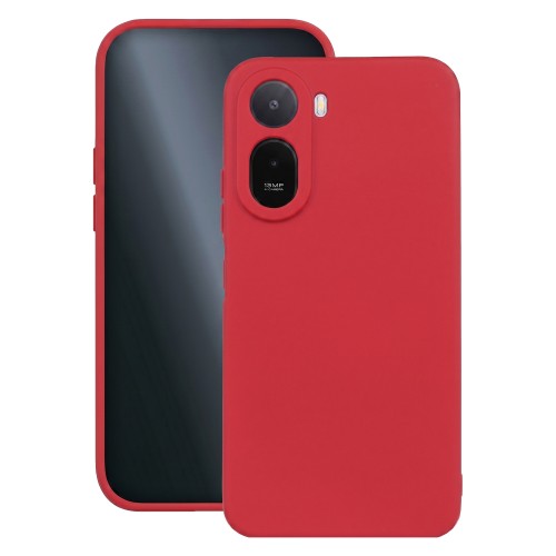 Θήκη TPU Σιλικόνης με Υφασμάτινη Επένδυση για Xiaomi Redmi A7 Pro 4G / 5G - Κόκκινο