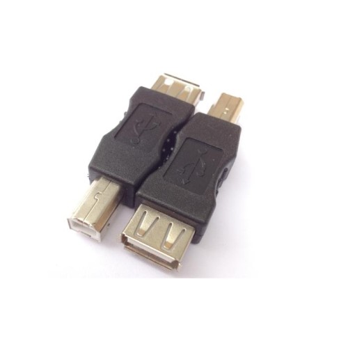 Μετατροπέας Aculine USB-A 2.0 (Θηλυκό) σε USB-B (Αρσενικό) - Μαύρο AD-026