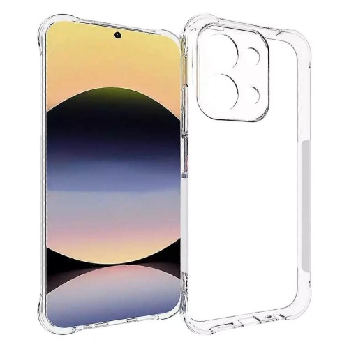 Θήκη TPU Σιλικόνης με Ενισχυμένες Γωνίες για Xiaomi Redmi 15C - Διάφανη