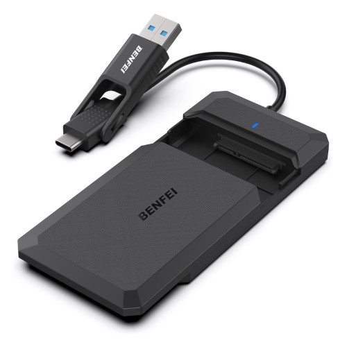 Benfei Θήκη Σκληρού Δίσκου 2.5" Sata με Καλώδιο 2 σε 1 Type C / USB - Μαύρο