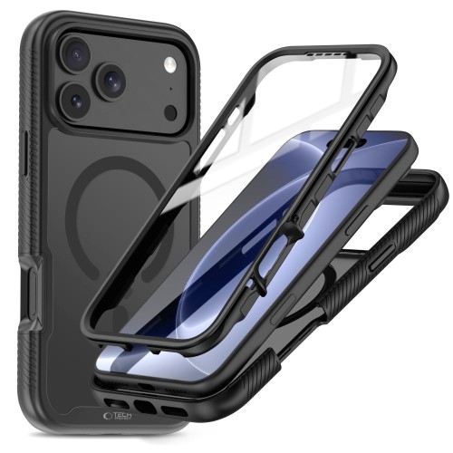 Tech-Protect Σκληρή Θήκη 360 Μοίρες Defense με Magsafe για iPhone 17 Pro Max / 18 Pro Max - Matte Μαύρο