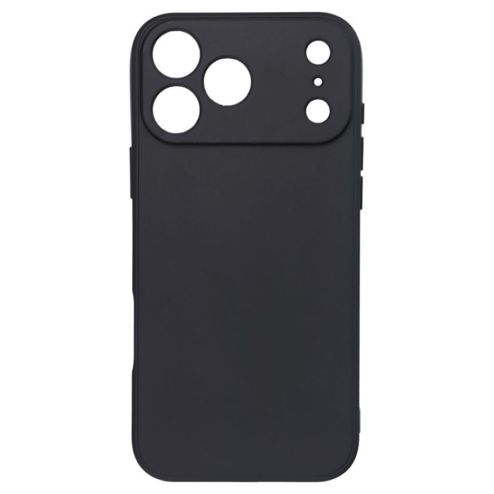 Θήκη TPU Σιλικόνης με Υφασμάτινη Επένδυση για iPhone 17 Pro - Μαύρη