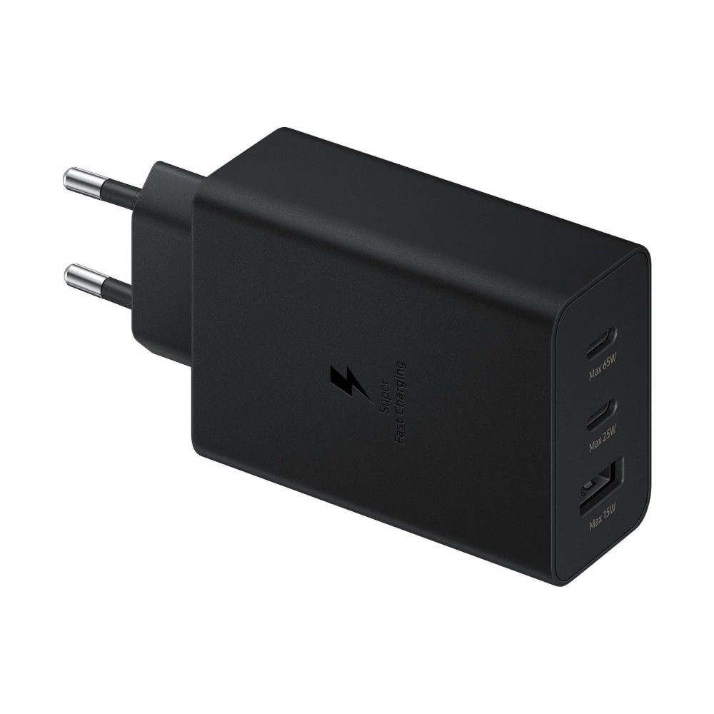 Green Lyca Φορτιστής Τοίχου με 2x Type-C και USB-A PD 65W - Μαύρο