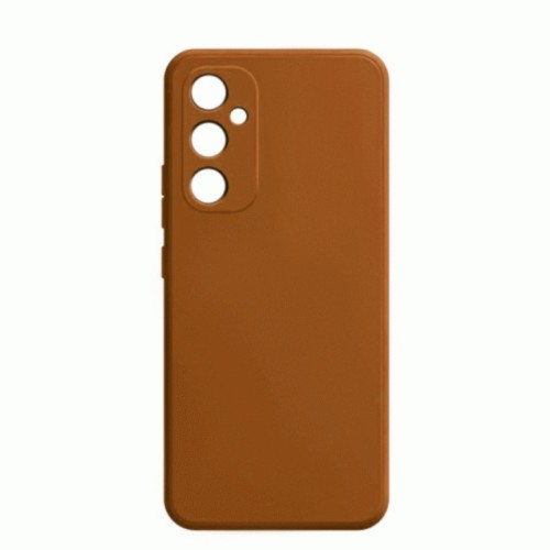 Θήκη TPU Σιλικόνης με Υφασμάτινη Επένδυση για Samsung Galaxy A36 - Καφέ