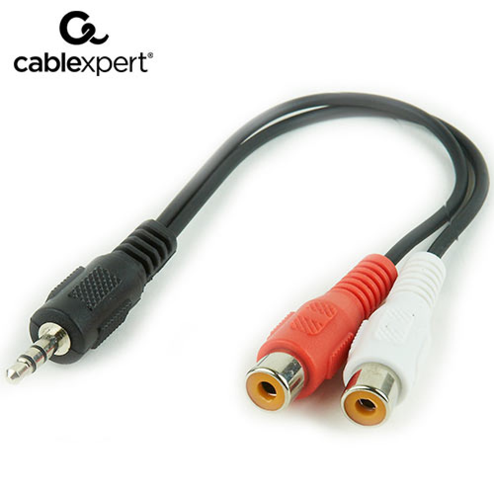 CABLEXPERT 3.5mm Plug σε 2 X Rca Sockets Stereo Audio Καλώδιο 0.2μ. CCA-406