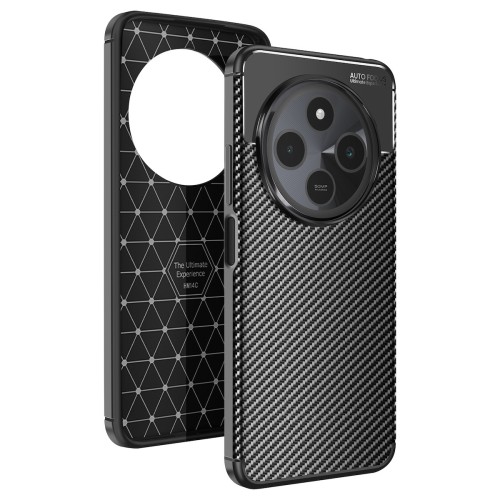 Θήκη Back Cover Carbon Style για Xiaomi Redmi 14C / Poco C75 - Μαύρο